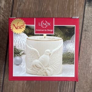 Lenox Cream Candle Holder